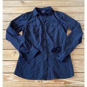 Exofficio Button Up Top Size Medium Women’s Black